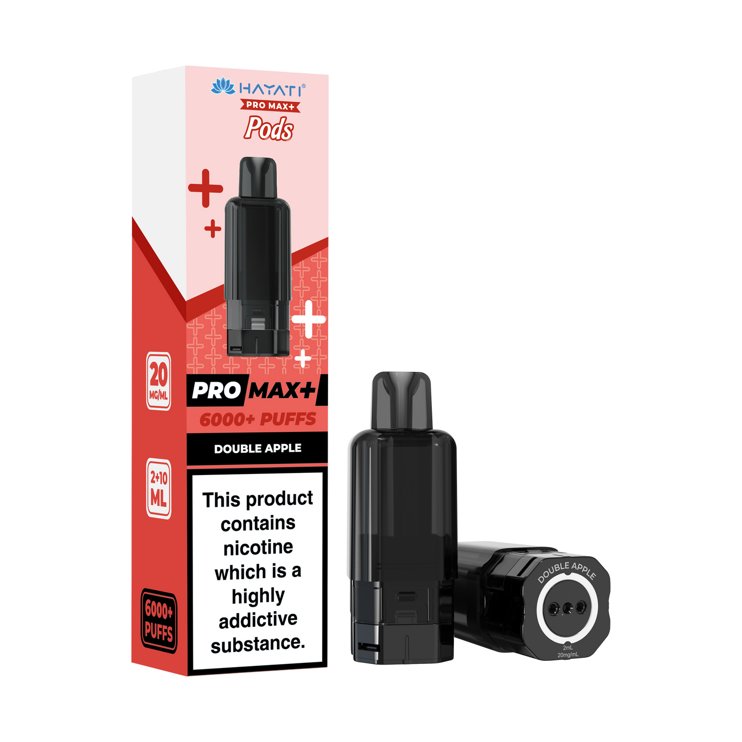Buy Hayati Pro Max Plus 6000 Prefilled Pods Box of 5 Double Apple 20mg