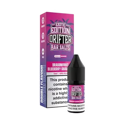 Buy Drifter Bar Salts Exotic Edition Nic Salt 10ml Box of 5 DragonFruit Blueberry Guava