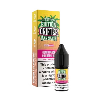 Buy Drifter Bar Salts Exotic Edition Nic Salt 10ml Box of 5 Guava Pineapple Peach Ice