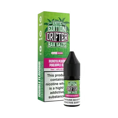 Buy Drifter Bar Salts Exotic Edition Nic Salt 10ml Box of 5 Papaya Pineapple Peach Ice