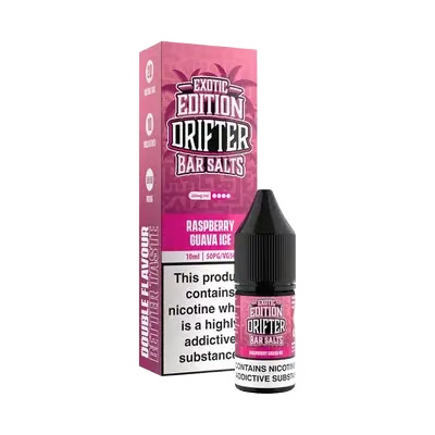 Buy Drifter Bar Salts Exotic Edition Nic Salt 10ml Box of 5 Raspberry Guava Ice