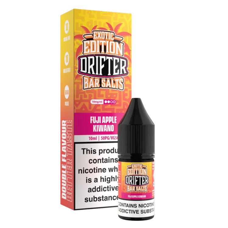 Buy Drifter Bar Salts Exotic Edition Nic Salt 10ml Box of 5 Fuji Apple Kiwano