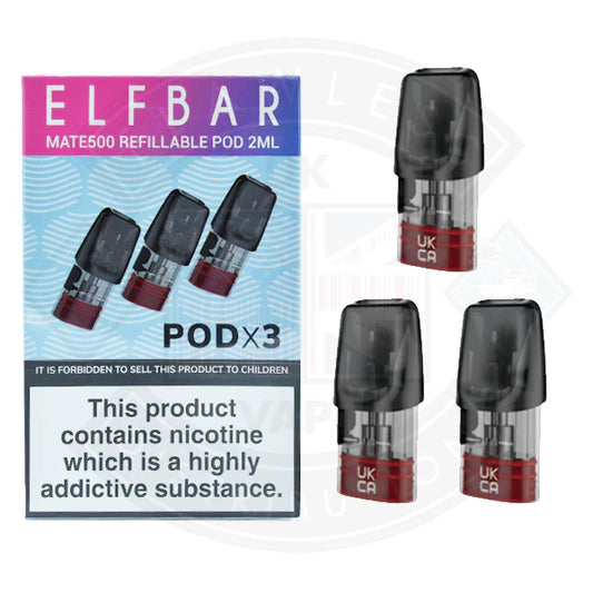 Buy Elf Bar Mate 500 Refillable Pod 2ml 3pack