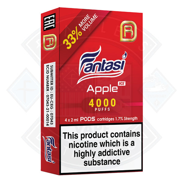 Buy Fantasi NanoStix Pods- Apple Ice 4000puff 1.7%/ 4pack