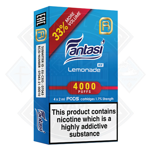 Buy Fantasi NanoStix Pods- Lemonade Ice 4000puff 1.7%/ 4pack