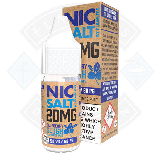 Buy Nic Salt - Blueberry Slush 10ml By Flawless