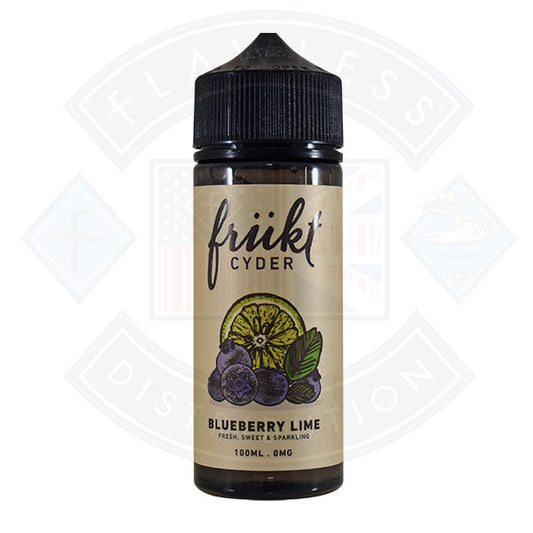 Buy Frukt Cyder E-Liquid - Blueberry Lime 0mg 100ml Shortfill