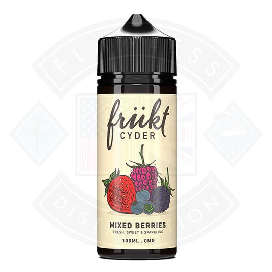Buy Frukt Cyder E-Liquid - Mixed Berries 0mg 100ml Shortfill