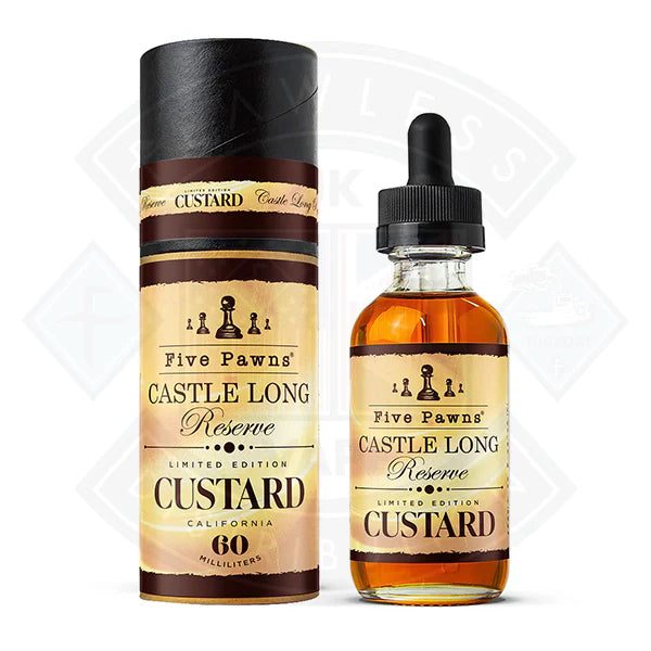 Buy Five Pawns - Castle Long Reserve - Custard 50ml 0mg Shortfill