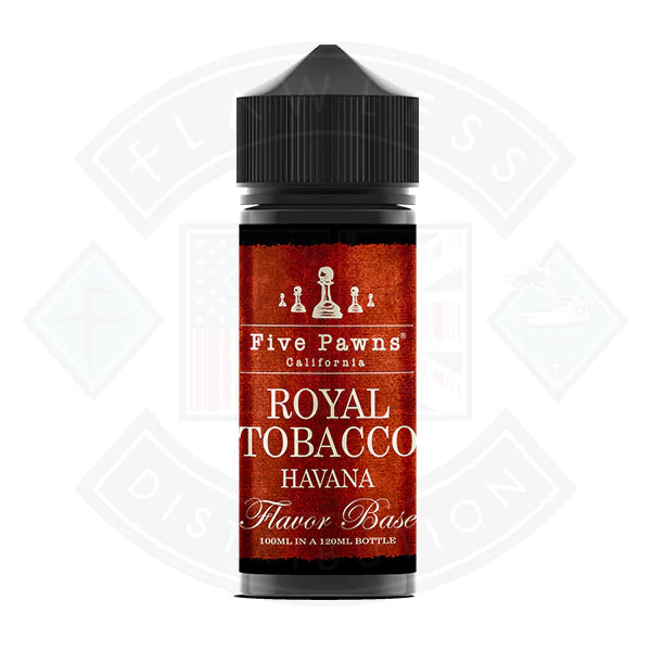 Buy Five Pawns - Royal Tobacco Havana 0mg 100ml Shortfill