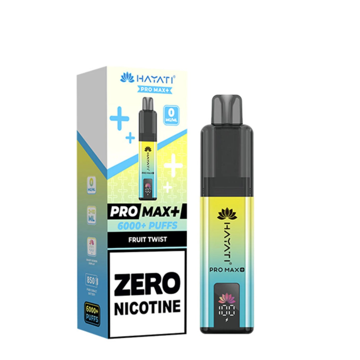 Buy 0mg Hayati Pro Max Plus 6000 Vape Kit Box of 5 Fruit Twist 0MG