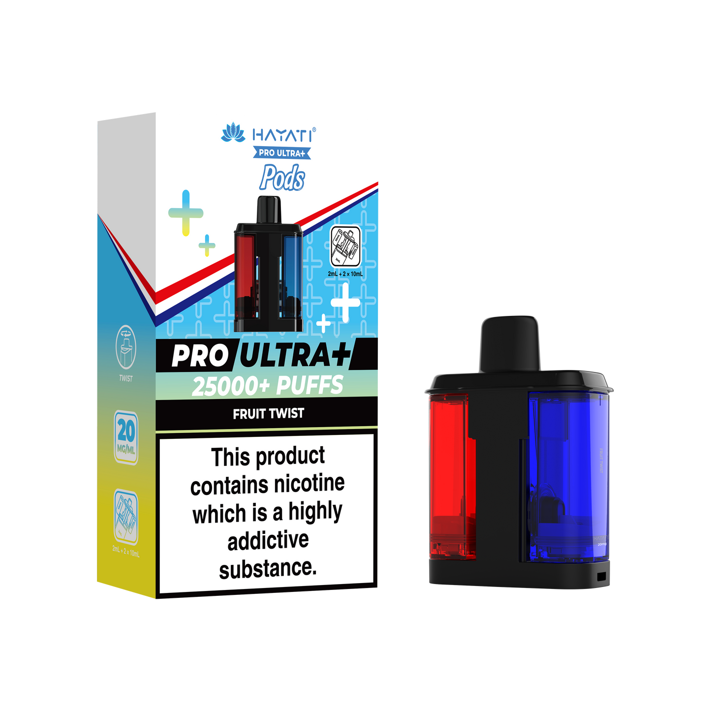 Buy Hayati Pro Ultra Plus 25k Prefilled Pods Pack of 5 Fruit Twist