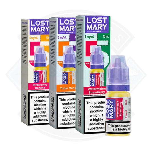 Buy LOST MARY (5mg) Nic Salts E-Liquid 10ml