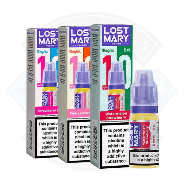 Buy LOST MARY (10mg) Nic Salts E-Liquid 10ml