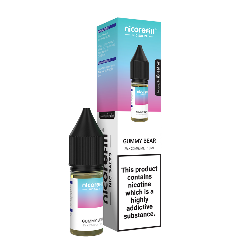 Nicorefill Nic Salt 10ml E-Liquid Box of 10