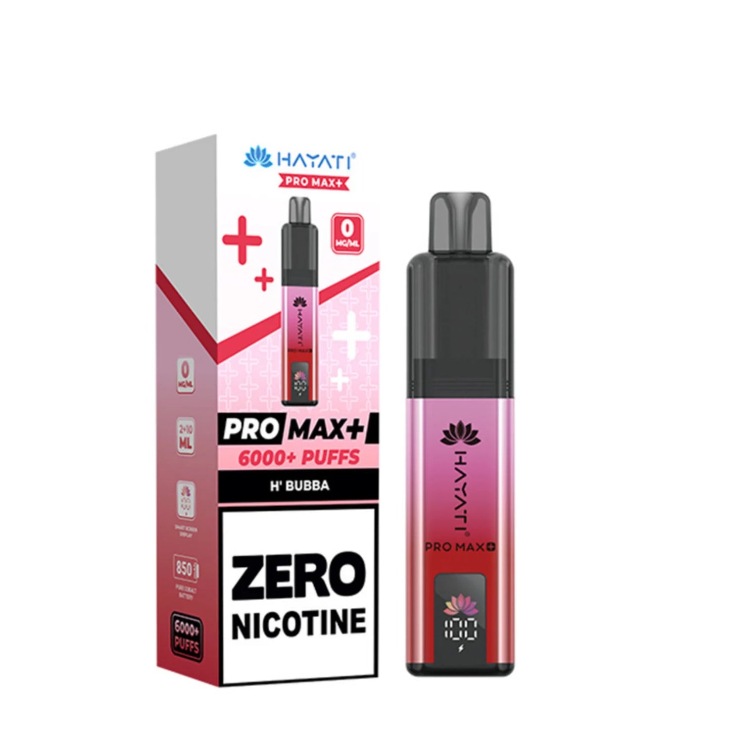 Buy 0mg Hayati Pro Max Plus 6000 Vape Kit Box of 5 H' Bubba 0MG