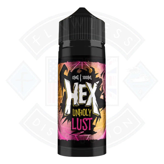 Buy Hex Unholy Lust 0mg 100ml Shortfill