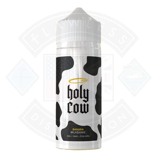 Buy Holy Cow - Banana Milkshake 0mg 100ml Shortfill