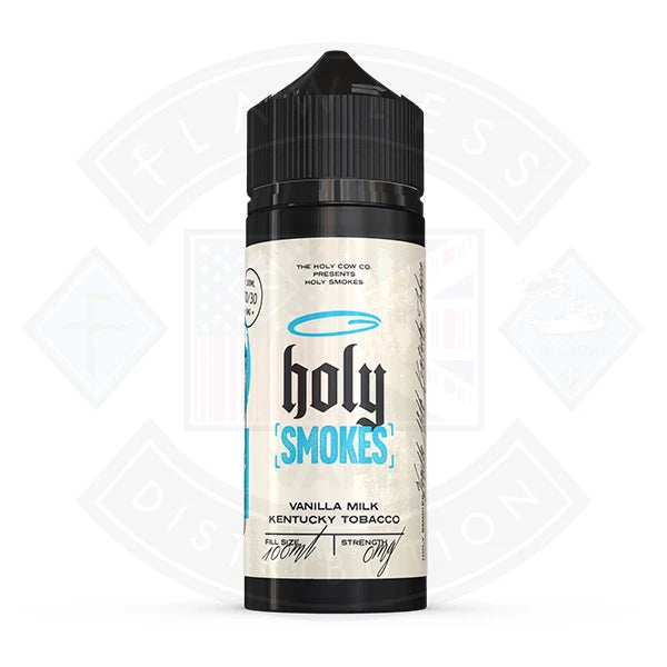 Buy Holy Smokes- Vanilla Milk Kentucky Tobacco 0mg 100ml Shortfill
