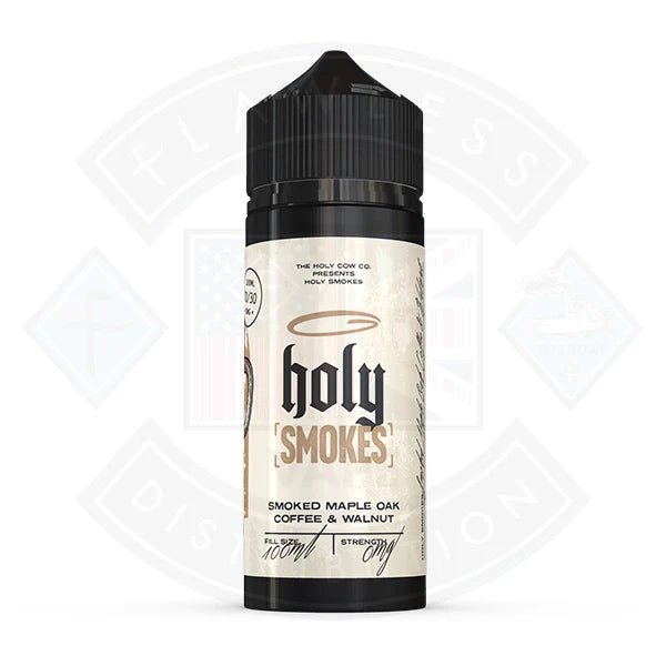 Buy Holy Smokes- Smoked Maple Oak Coffee & Walnut 0mg 100ml Shortfill