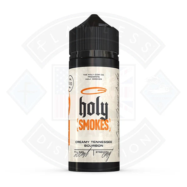 Buy Holy Smokes- Creamy Tennessee Bourbon 0mg 100ml Shortfill