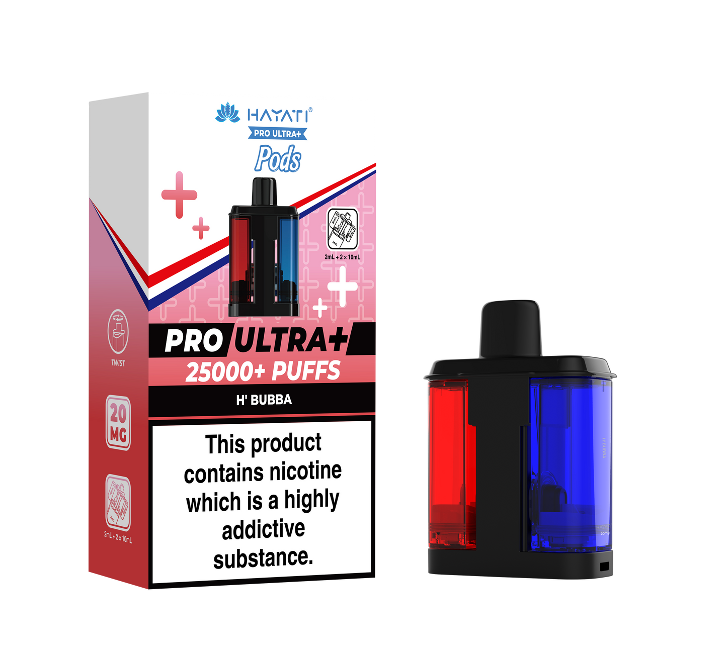 Buy Hayati Pro Ultra Plus 25k Prefilled Pods Pack of 5 H' Bubba