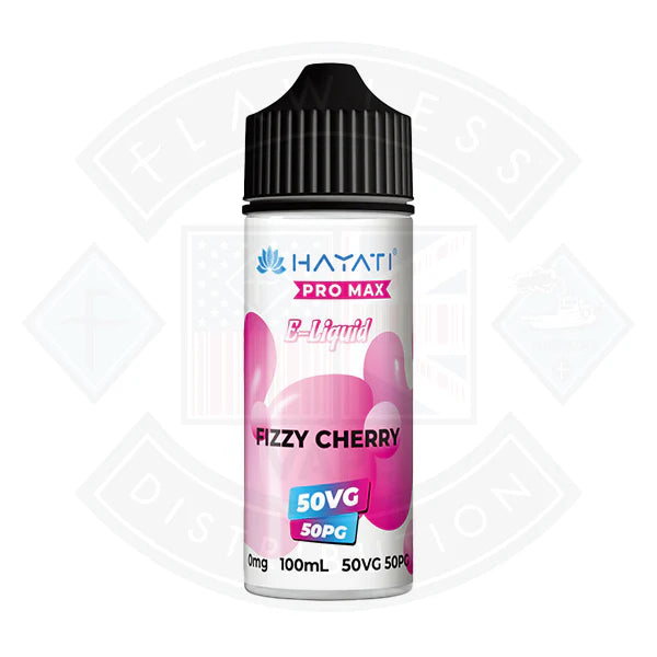 Buy Hayati Pro Max 50/50 - Fizzy Cherry 0mg 100ml Shortfill