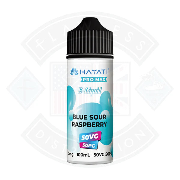 Buy Hayati Pro Max 50/50 - Blue Sour Raspberry 0mg 100ml Shortfill