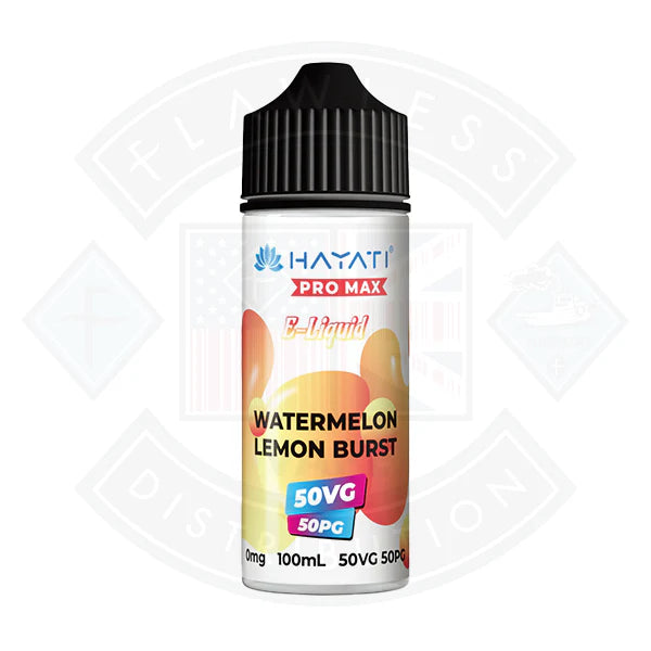 Buy Hayati Pro Max 50/50 - Watermelon Lemon Burst 0mg 100ml Shortfill