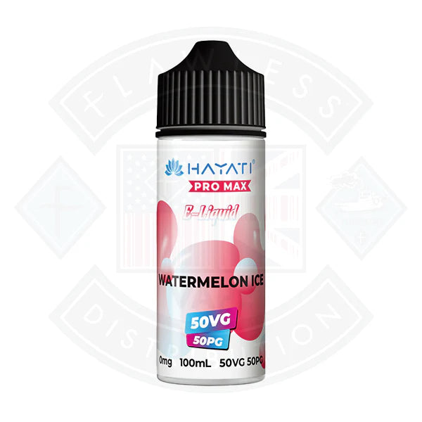 Buy Hayati Pro Max 50/50 - Watermelon Ice 0mg 100ml Shortfill