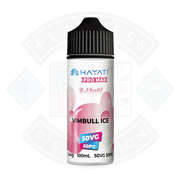 Buy Hayati Pro Max 50/50 - Vimbull Ice 0mg 100ml Shortfill