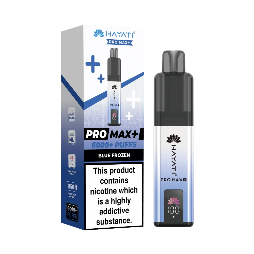 Buy Hayati Pro Max Plus 6000 Prefilled Vape Box of 5 Blue Frozen