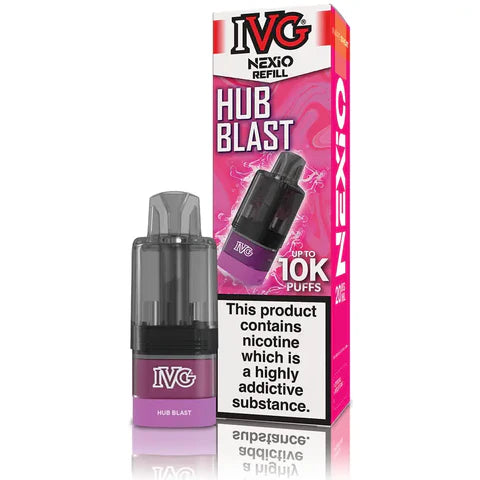 Buy IVG Nexio 10k Refill Pods Box of 5 Hub Blast