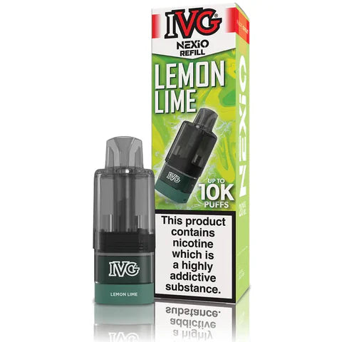 Buy IVG Nexio 10k Refill Pods Box of 5 Lemon Lime