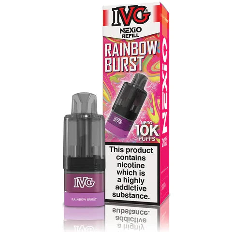 Buy IVG Nexio 10k Refill Pods Box of 5 Rainbow Burst