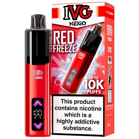 Buy IVG Nexio 10k Pod Vape Kit Box of 5 Red Freeze