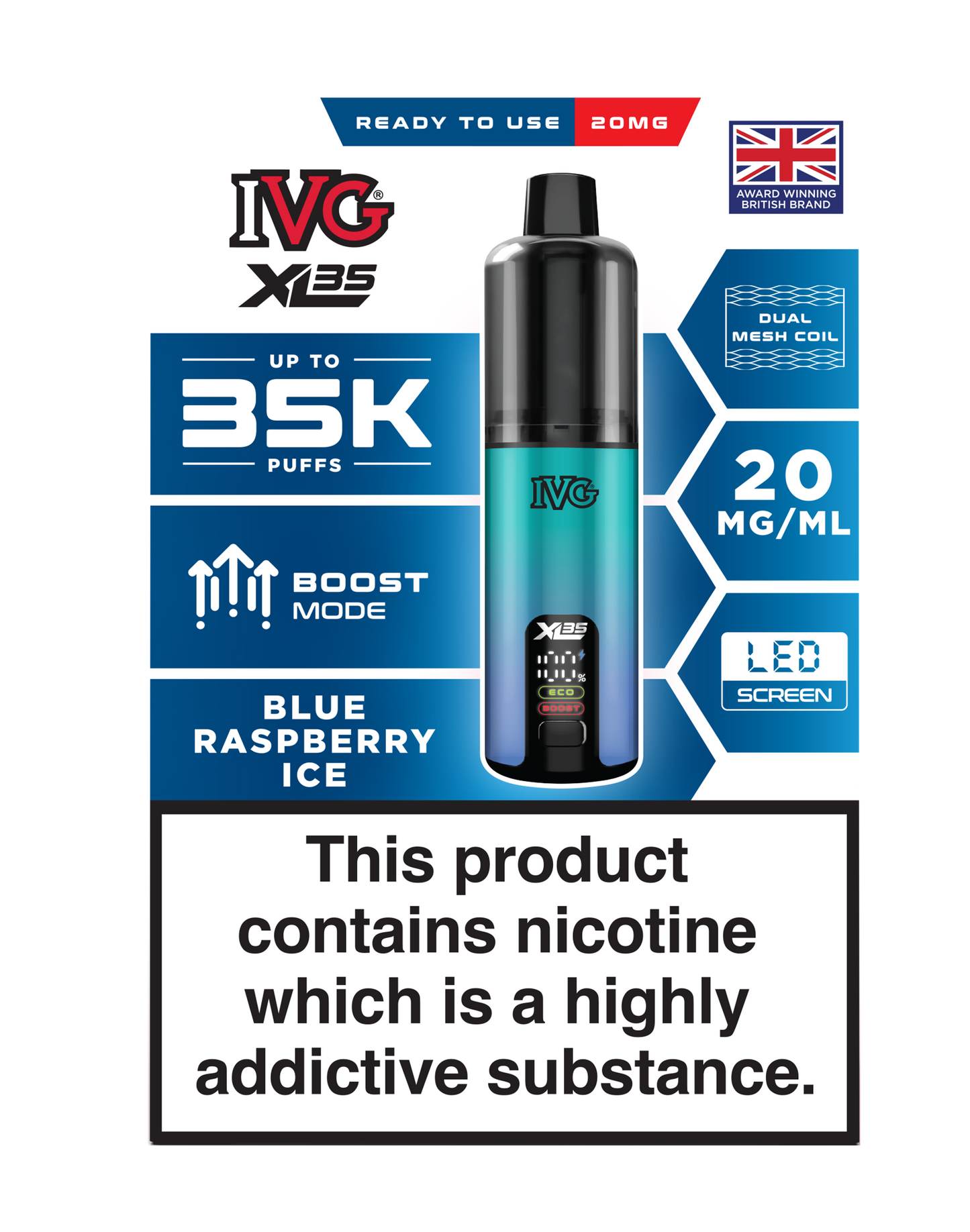 IVG XL 35K Prefilled Pod Vape (Pack of 5)