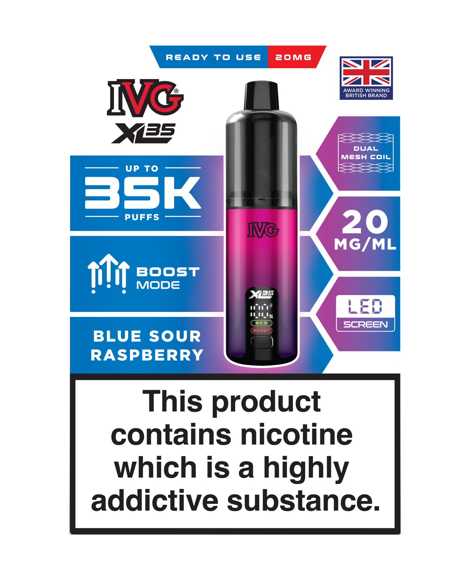 IVG XL 35K Prefilled Pod Vape (Pack of 5)