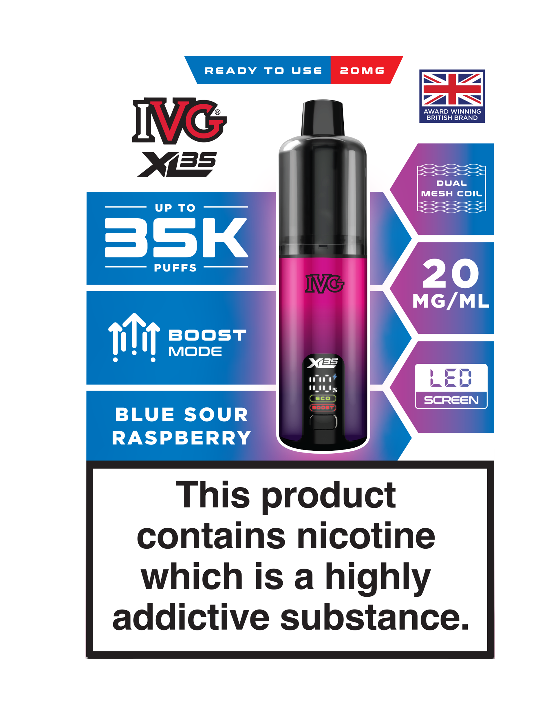 IVG XL 35K Prefilled Pod Vape (Pack of 5)
