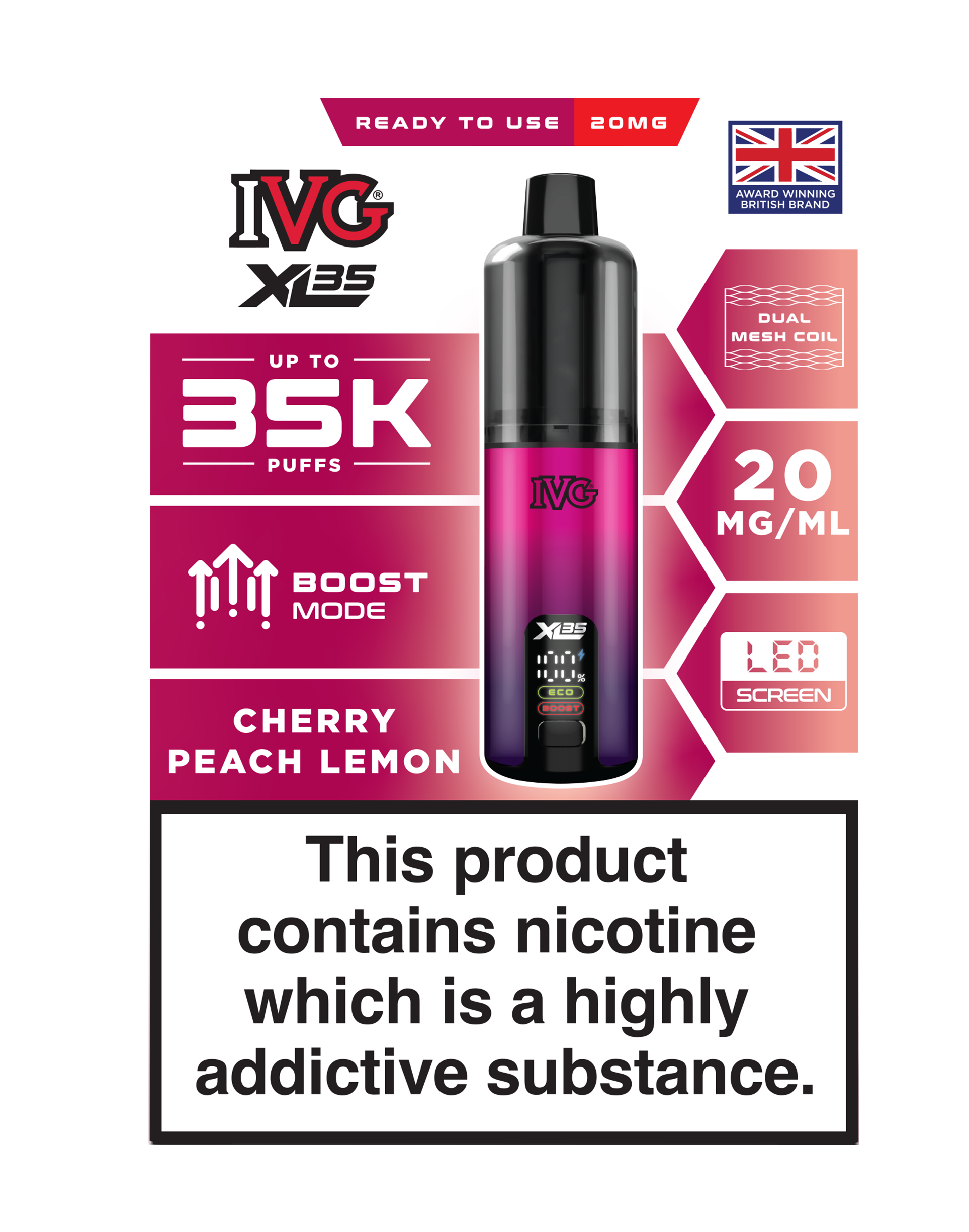 IVG XL 35K Prefilled Pod Vape (Pack of 5)