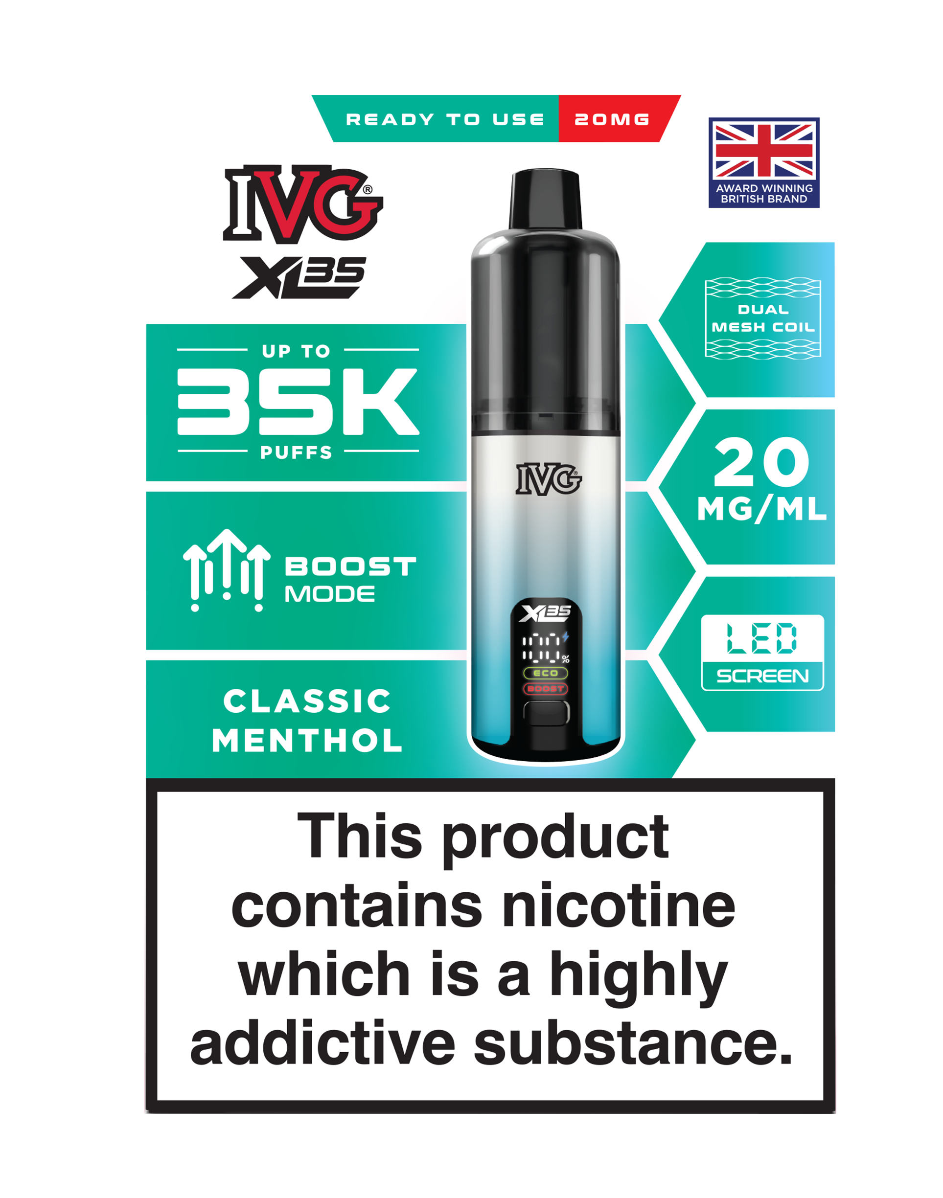 IVG XL 35K Prefilled Pod Vape (Pack of 5)