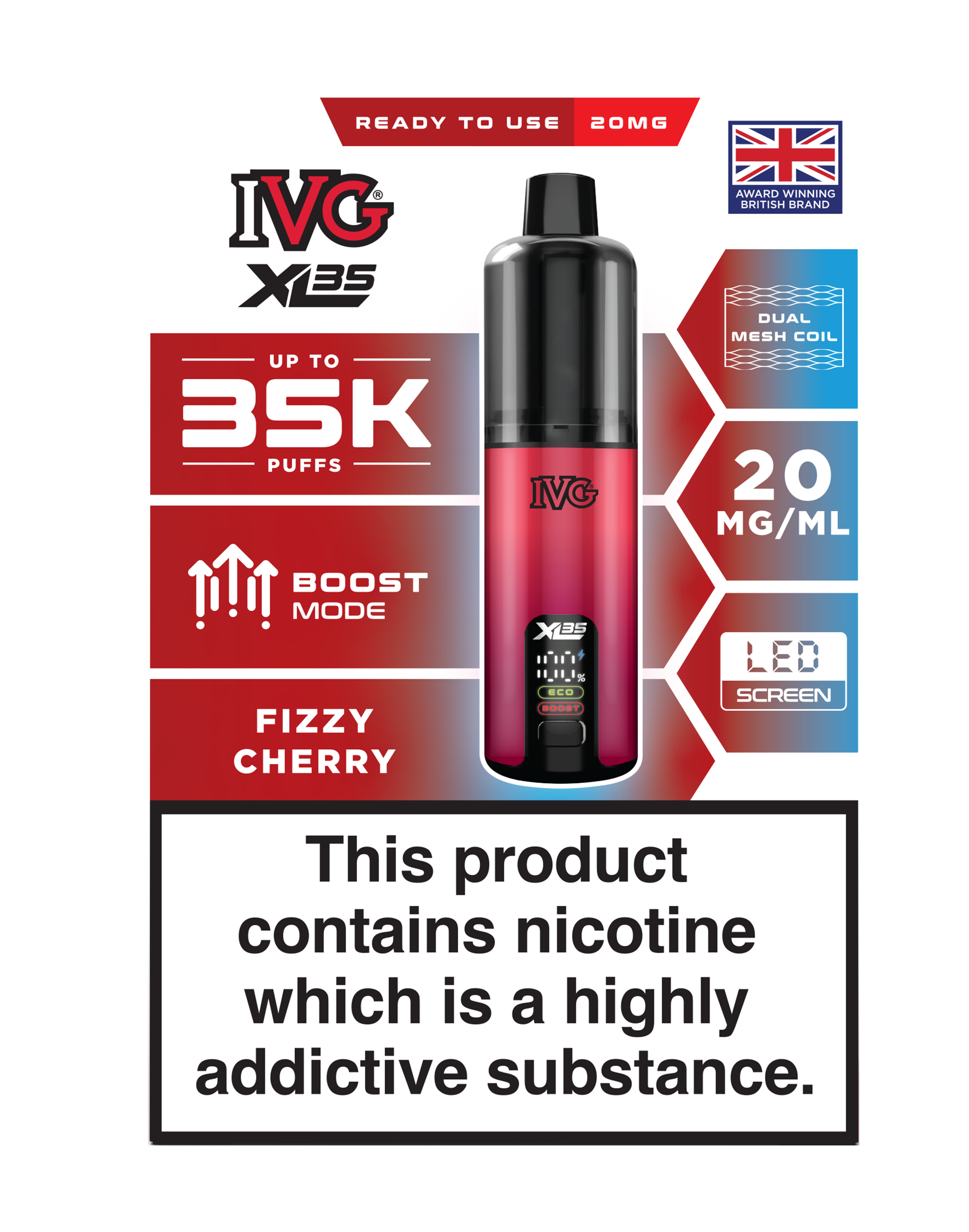 IVG XL 35K Prefilled Pod Vape (Pack of 5)