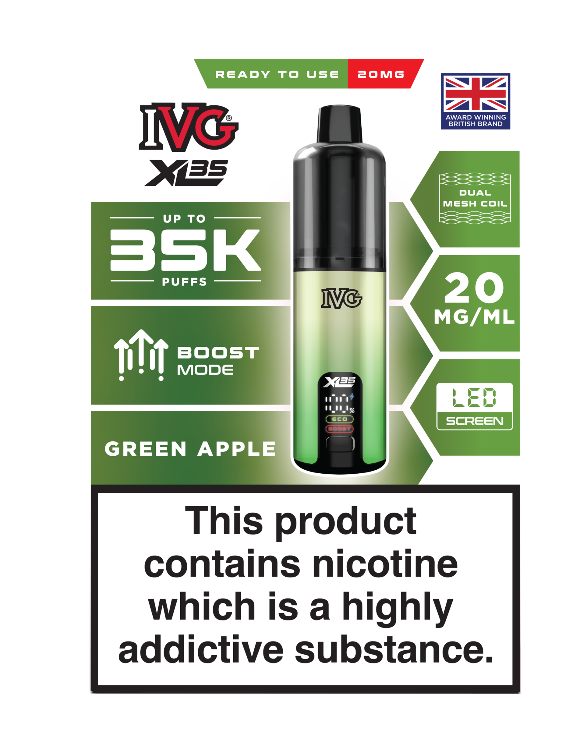 IVG XL 35K Prefilled Pod Vape (Pack of 5)
