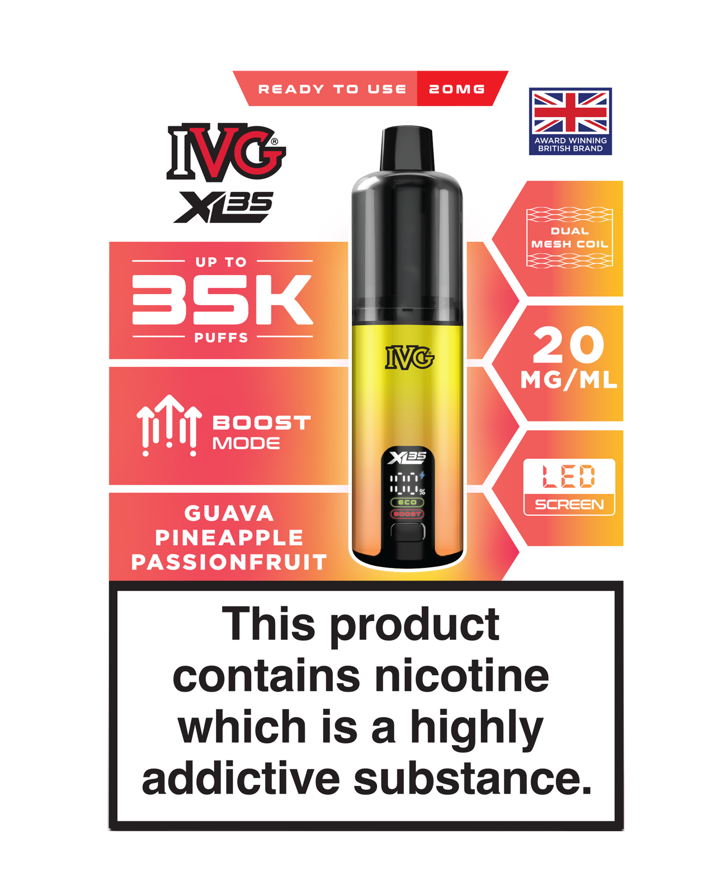 IVG XL 35K Prefilled Pod Vape (Pack of 5)