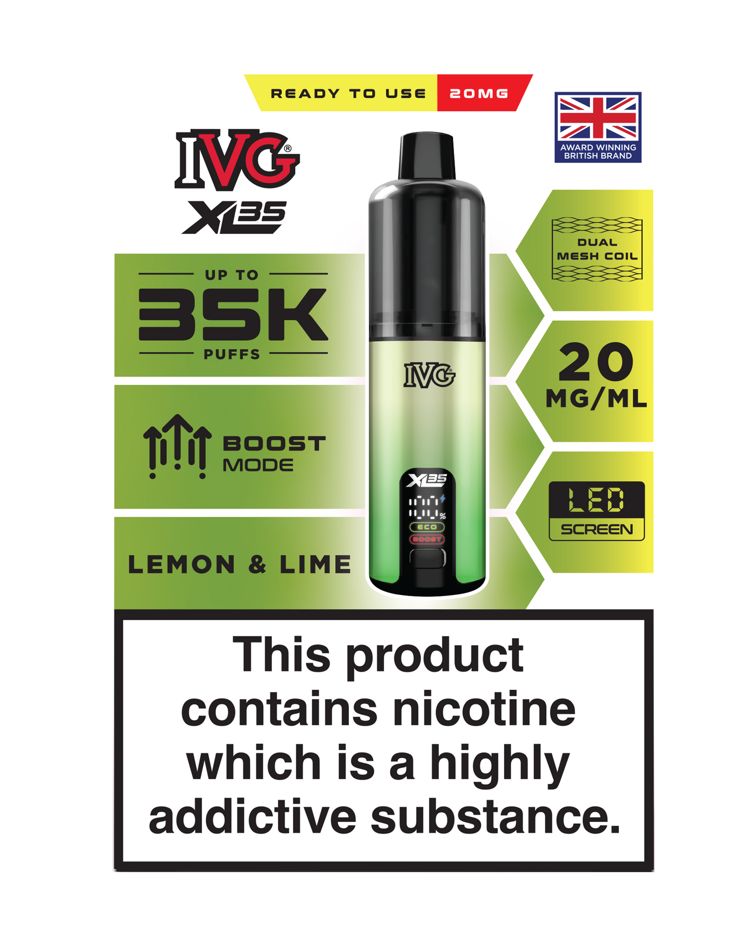 IVG XL 35K Prefilled Pod Vape (Pack of 5)