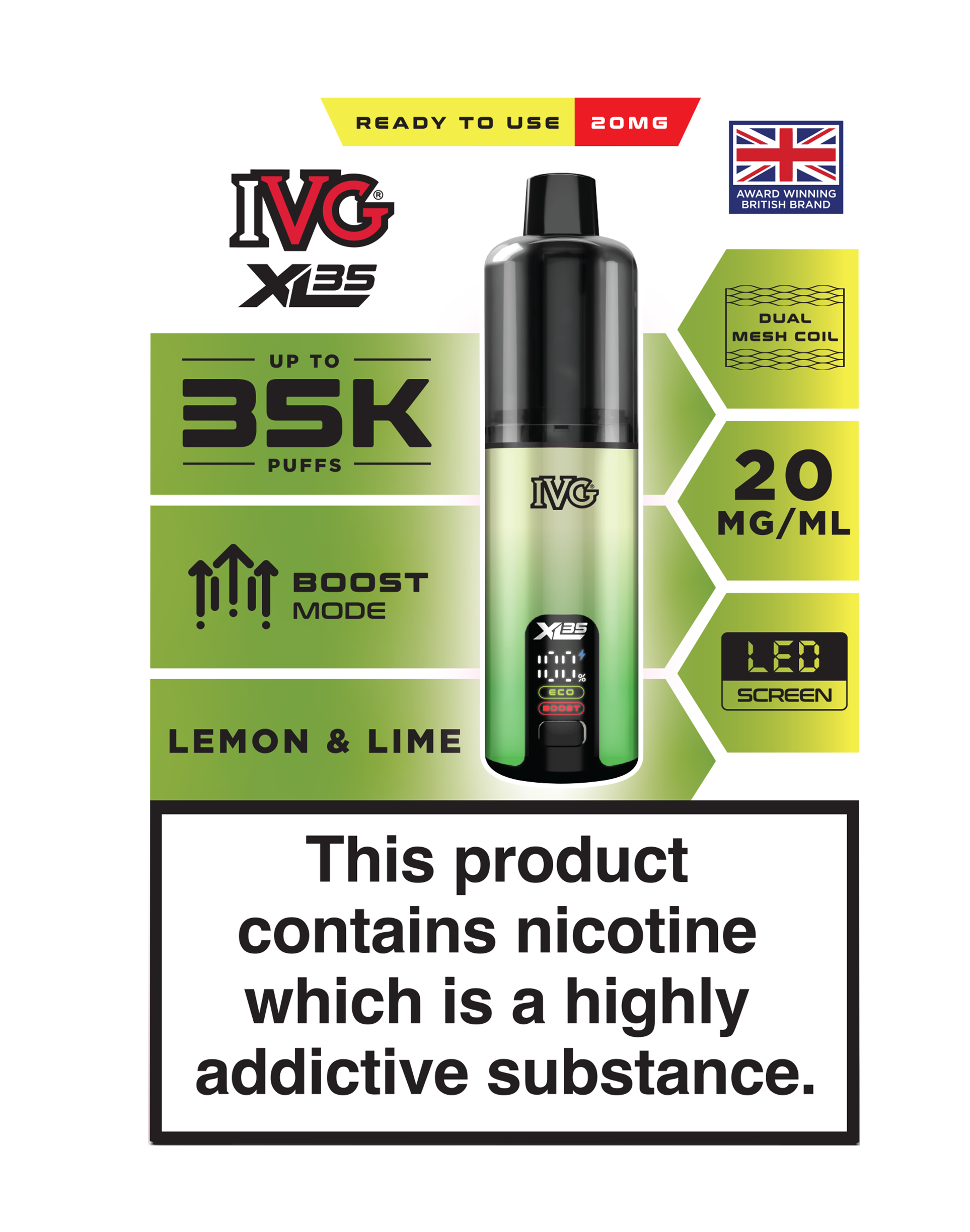 IVG XL 35K Prefilled Pod Vape (Pack of 5)