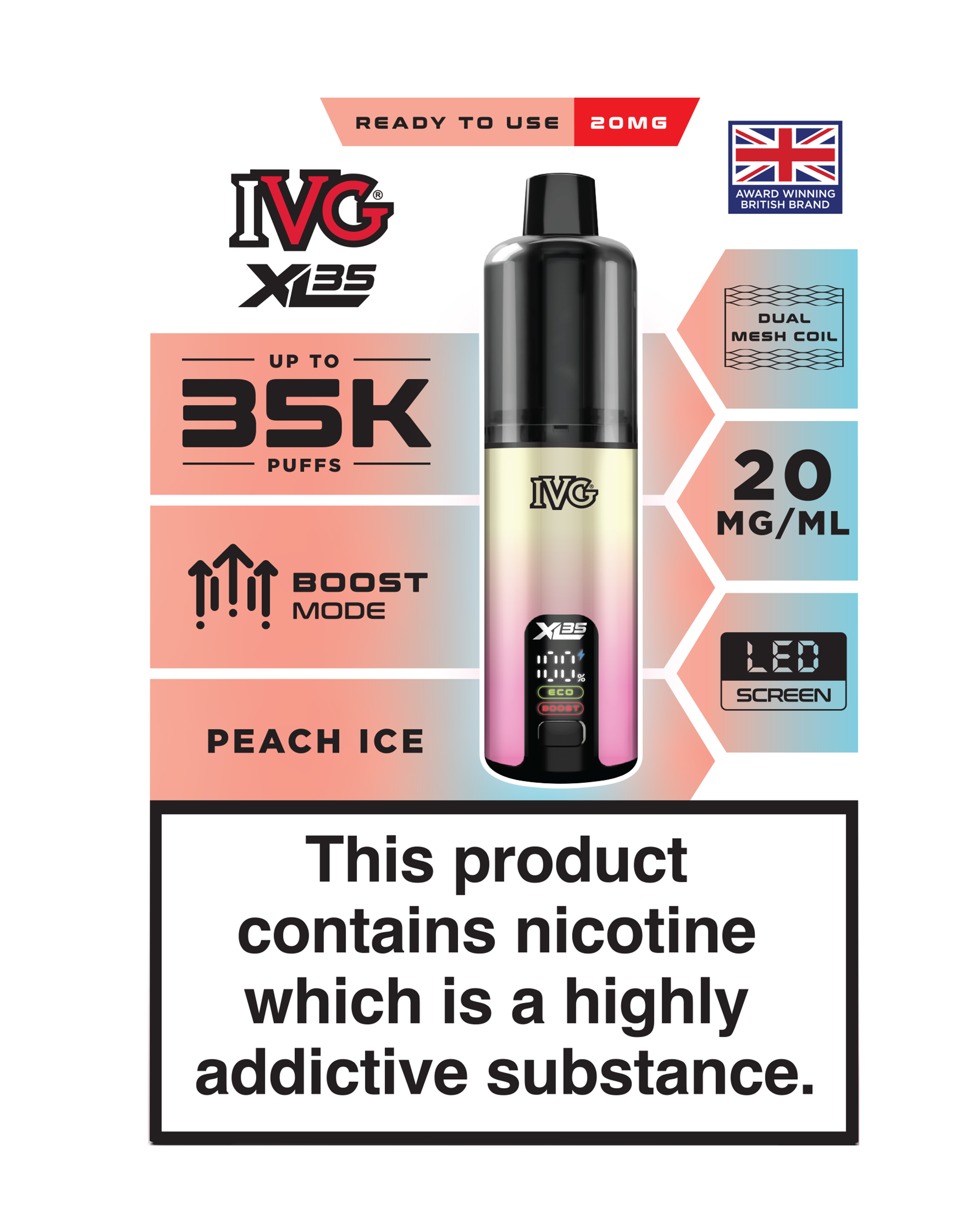 IVG XL 35K Prefilled Pod Vape (Pack of 5)
