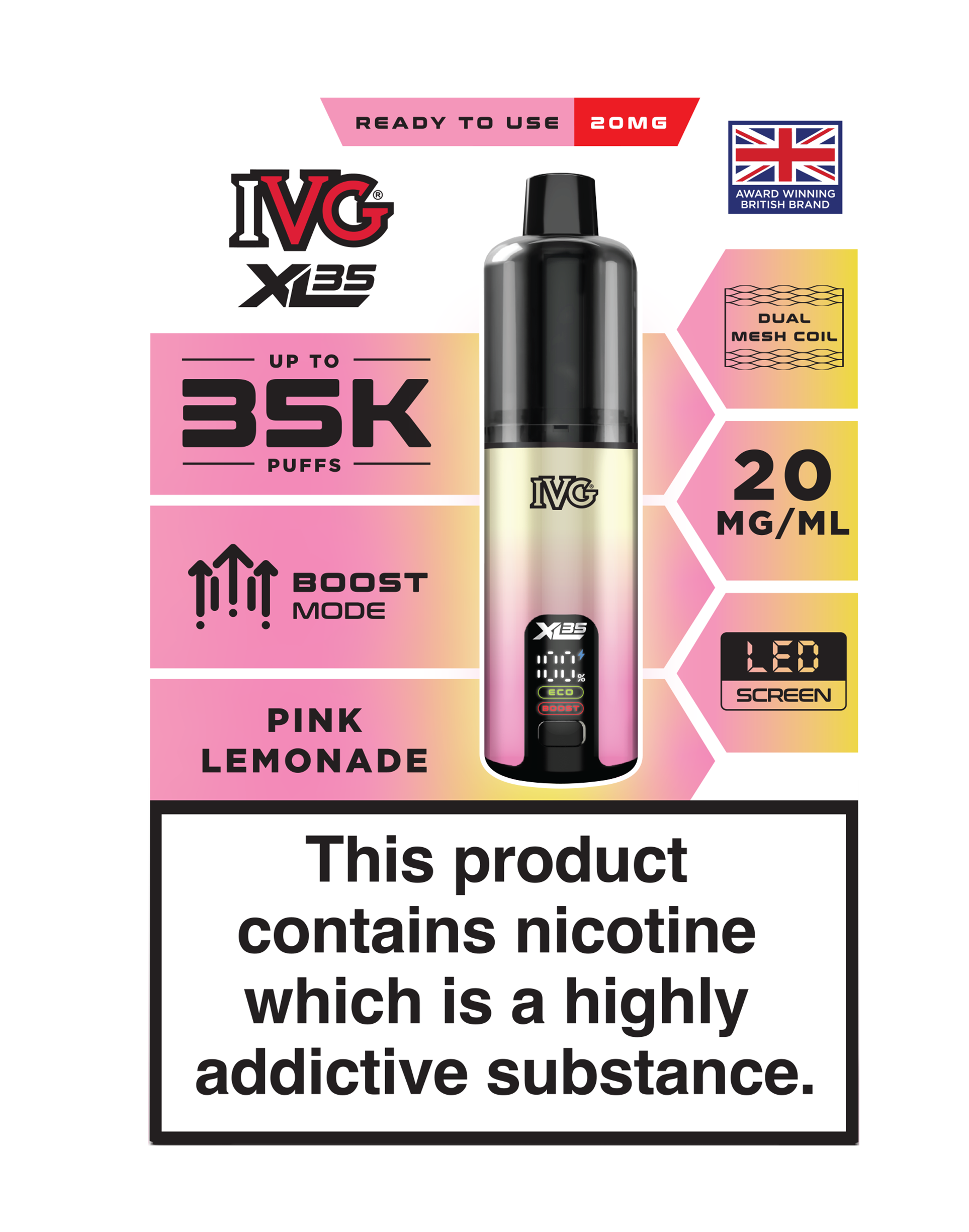 IVG XL 35K Prefilled Pod Vape (Pack of 5)