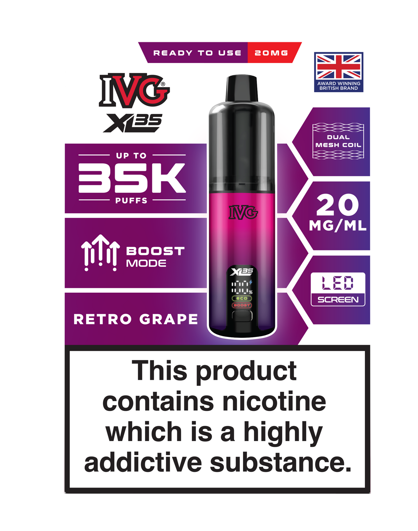 IVG XL 35K Prefilled Pod Vape (Pack of 5)