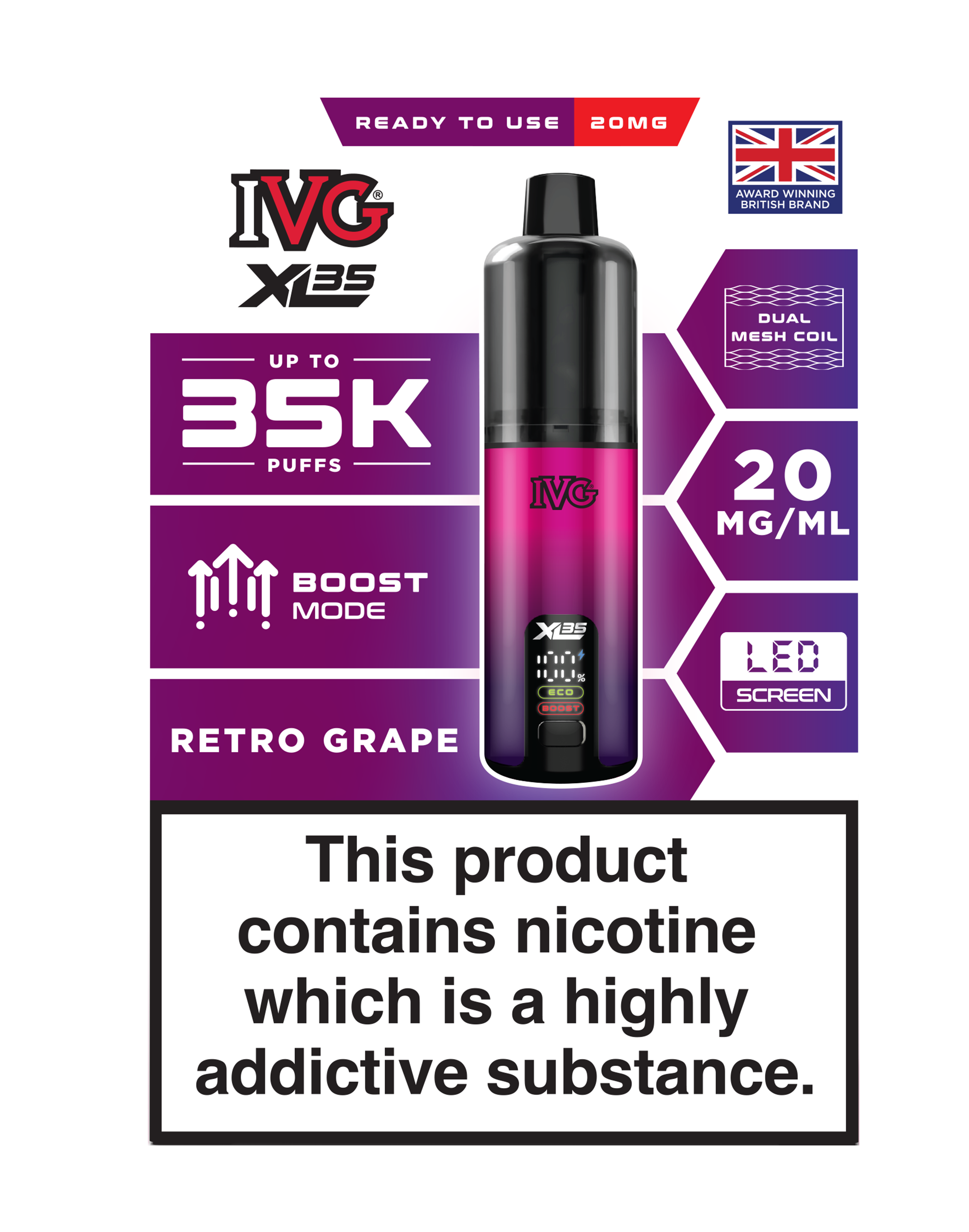 IVG XL 35K Prefilled Pod Vape (Pack of 5)